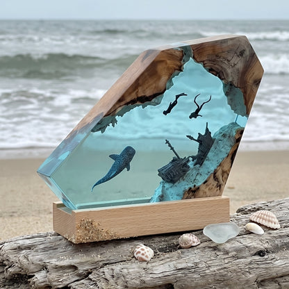 Valorie's Creation - Sea Life Ocean Resin Lamp